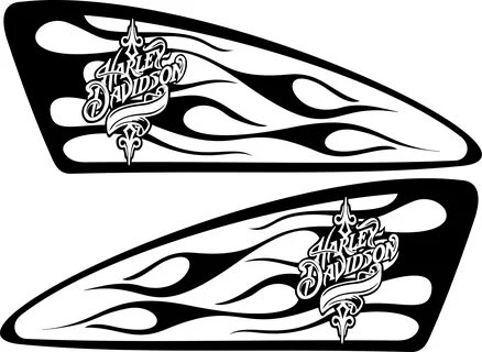 harley decals airbrush gas tank stencils vinyl Harley davids