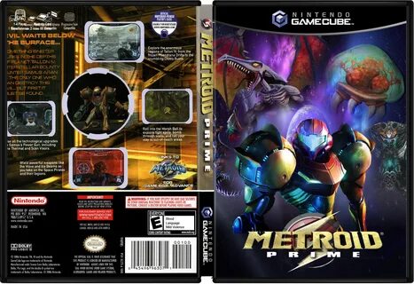 Viewing full size Metroid Prime box cover