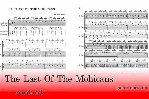 The Last Of The Mohicans Guitar Duet Tab Edora Tabs
