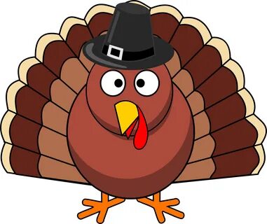 Thanksgiving Turkey With Black Hat - Thanksgiving Png - (217