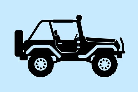 Jeep silhouette. vector illustration 578850 Vector Art at Ve