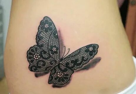 Butterfly Tattoo - Lace Design - KickAss Things