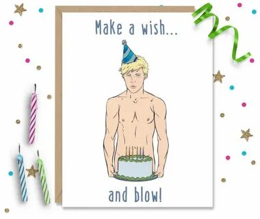 Make a Wish and Blow - Funny Birthday Card Funny birthday ca