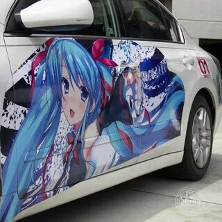 Hatsune Miku Itasha at Colorado Anime Fest. Cute cars, Anime