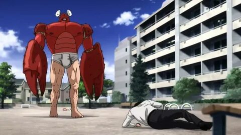 one punch man 01 sitama vs crab monster - YouTube