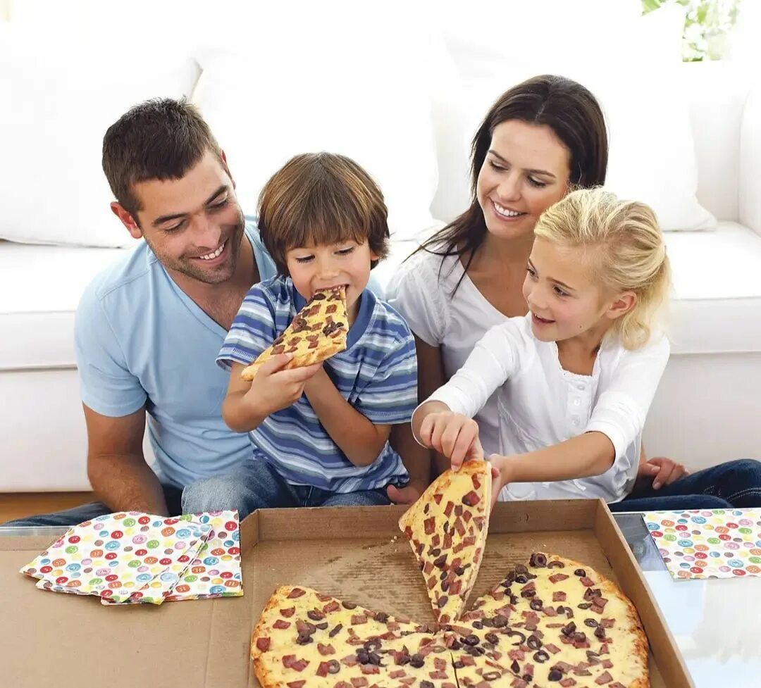 фотосессия семья пицца фото 1