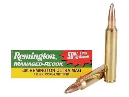 Remington Managed-Recoil Ammo 300 Remington Ultra Mag 150 Gr