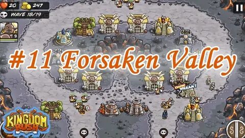 Kingdom Rush Level 11 - Forsaken Valley Hard Difficulty - 3 