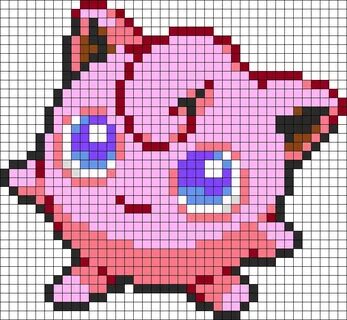 Jigglypuff Kandi Pattern Pixel art pokemon, Grille pixel art