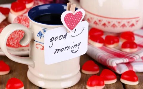 Beautiful Good Morning Wishes With Love And Cup Of Coffee Ni