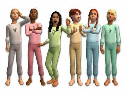 Plumb-bob PJs for Kids & Toddlers Sims, Sims 2 hair, Kids ou