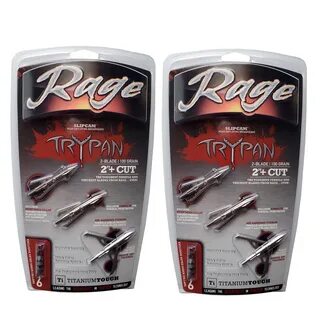 Archery Points & Arrowheads Sporting Goods 3 Pack Rage Hypodermic Trypan Titaniu