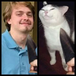 Real life knife cat guy - Meme by WJwj1991 :) Memedroid