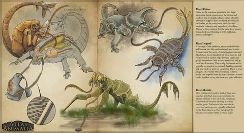 Art Rust Monster creature art plus variants : DnD Creature a