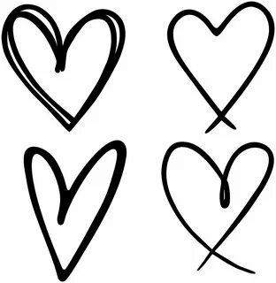 Hand Drawn Heart svg Bundle Doodle Heart svg heart shape Ske