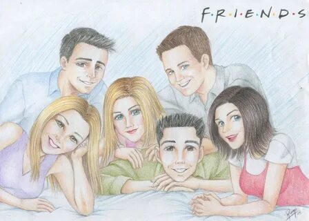 Friends Fan Art: Drawing Friend cartoon, Friends funny momen