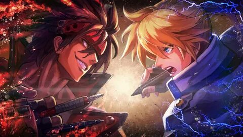 Скачать обои guilty gear, ky kiske, guilty gear xrd, kuroi s