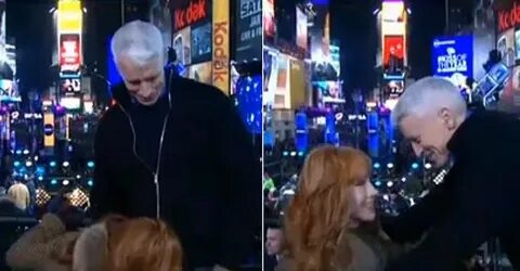 WTF! KATHY GRIFFIN TRIES TO KISS ANDERSON COOPER'S SARDINE O