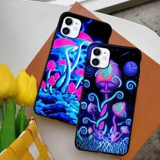 Weird Trippy Mushroom Psychedelic Art Phone Case for iPhone 