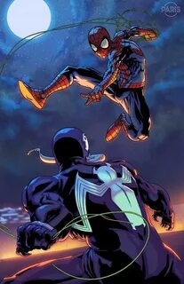 Spider-man vs Venom Commission by ParisAlleyne on DeviantArt