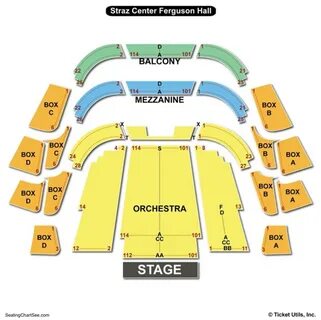 Straz Center Ferguson Hall Seating Charts & Views Games Answ