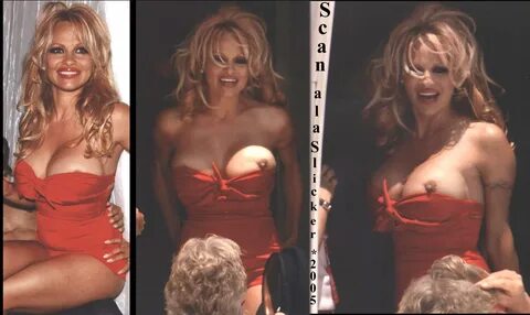 Pam anderson boob slip