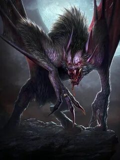 Vampire Bat: Wound, Flying Fantasy beasts, Dark creatures, M