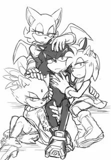 Shadow and Girls by aymiaymi on Devian. Sonic art, Sonic fan