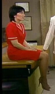 Joyce DeWitt 2 broke girl, Three’s company, Pantyhose outfit