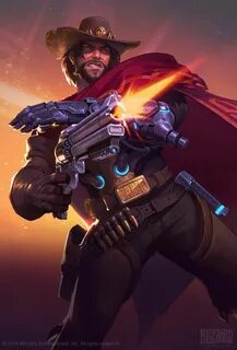 Blizzcon 2018 Key Art, Will Murai Mccree overwatch, Overwatc