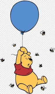 Winnie The Pooh - Winnie The Pooh With A Balloon, Png Downlo