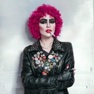 Signorina Rifiuto alto frankenfurter makeup mm Poesia fondo