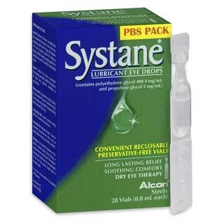 Systane Lubricant Eye Drops 0.8ml 28 Vials Dryness Irritatio