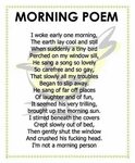 Morning Poem Morning poem, Morning quotes funny, Funny poems