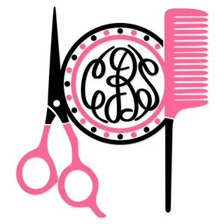 Hair Salon Svg Cuttable Frames - SOFISTY hairstyle Monogram 