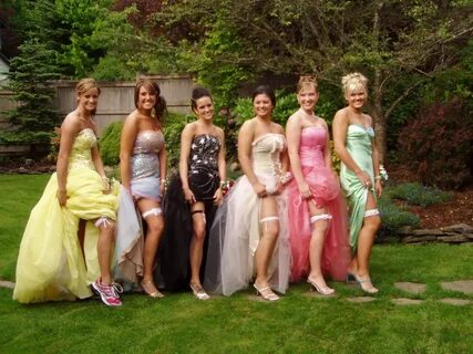 Senior Prom ladies and their Garters The ladies showing of. 