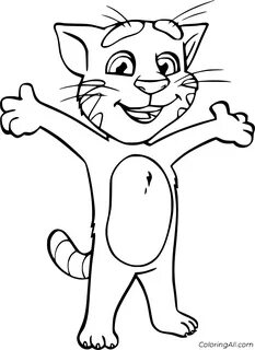Talking Tom Coloring Pages - ColoringAll