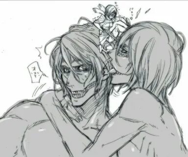 Eren X Annie Forever and little jealous Mikasa haha Attack O