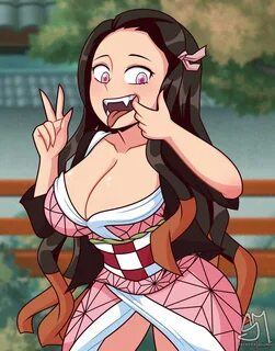 Nezuko showing off her teeth Scrolller.