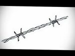 barbed wire sketch tattoo 01.02.2020 № 030 -barbed wire tatt