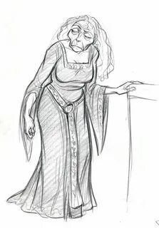 Mother Gothel in "Tangled" in 2019 Disney concept art, Pixar