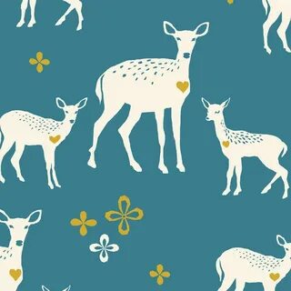 Westwood Collection - Deerheart Deer fabric, Woodland fabric