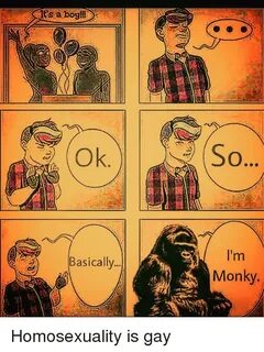 T's a Bog!A Basically Monky Homosexuality Meme on SIZZLE