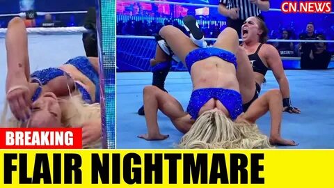 WWE forced to cut live TV to black - Charlotte Flair suffers