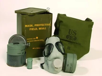 Maschera anti-gas M9A1 U.S. Army nuova
