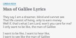 "MAN OF GALILEE" SONGTEXT by LINDA RICH: They say I am.