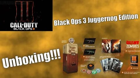 Call Of Duty Black Ops 3 Juggernog Edition Unboxing - YouTub