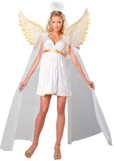 Купить костюм Ангел в коротком платье взрослый - арт:39892, 