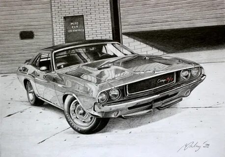 Dodge Challenger Drawing at PaintingValley.com Explore colle