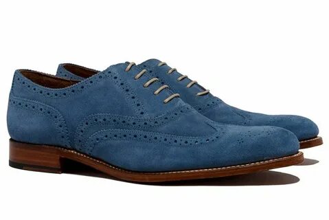 Grenson Dylan suede brogues Blue suede shoes, Dress shoes me